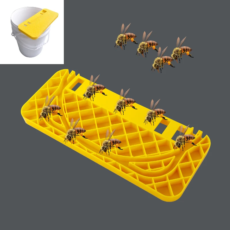 1pc Honey bucket spleen scraper Plastic Honey Bucket Nest Frame Honey Buckets Honey Tank Cut Lifter Support Plate