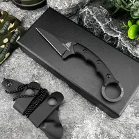 TOPS Multi-fuctional Straight Knife G10 Handle 8Cr13Mov Blade Outdoor Multi-functional Hunting and Self-defense Utility Knives