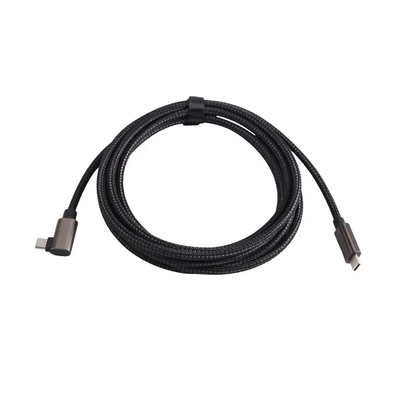 [NEW!】 Type C To Type C VR Cable Type C VR Link Cable 90 Degree USB3.0 Fast Charging For Oculus Quest 1/2