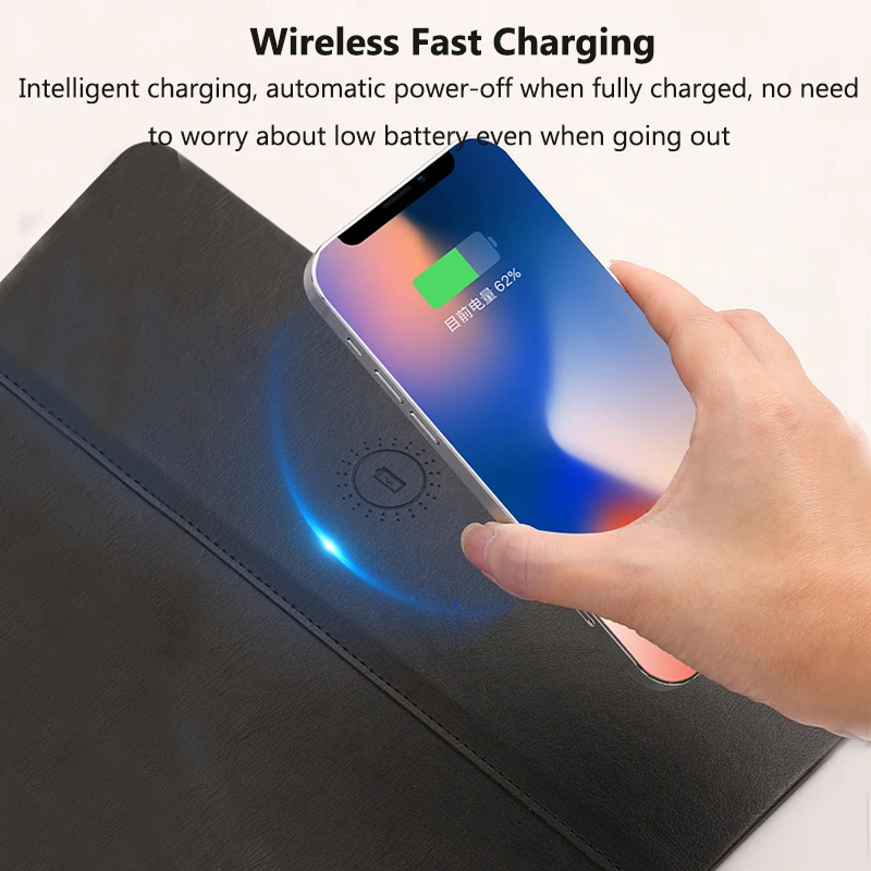 

Многофункциональный беспроводной коврик для мыши с быстрой зарядкой, офисный настольный коврик, водонепроницаемый настольный коврик, игровой коврик для мыши, настольный коврик для письма для дома