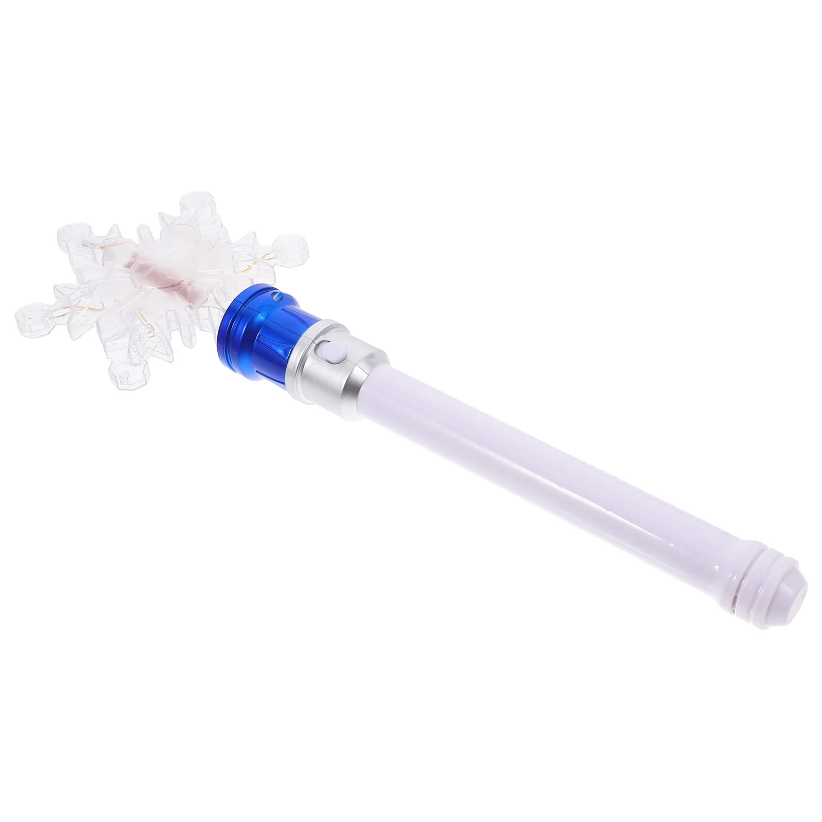 

Glowing Snowflake Wand with Rotating Lights Ideal for Cosplay Party Stage Performance Fairy Photo Prop Luminous Winter Snowflake