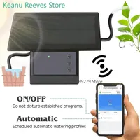 Tuya Wifi Solar Power Timer Pump Automatic Drip Irrigation Kit Garden APP Remote Control Watering System 10/15 Heads Kit