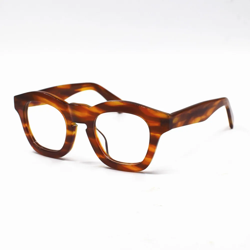 

Top Quality Colorful Thick Round Acetate Reading glasses frame Men Women optical Myopia Presbyopia prescription Glasses frame