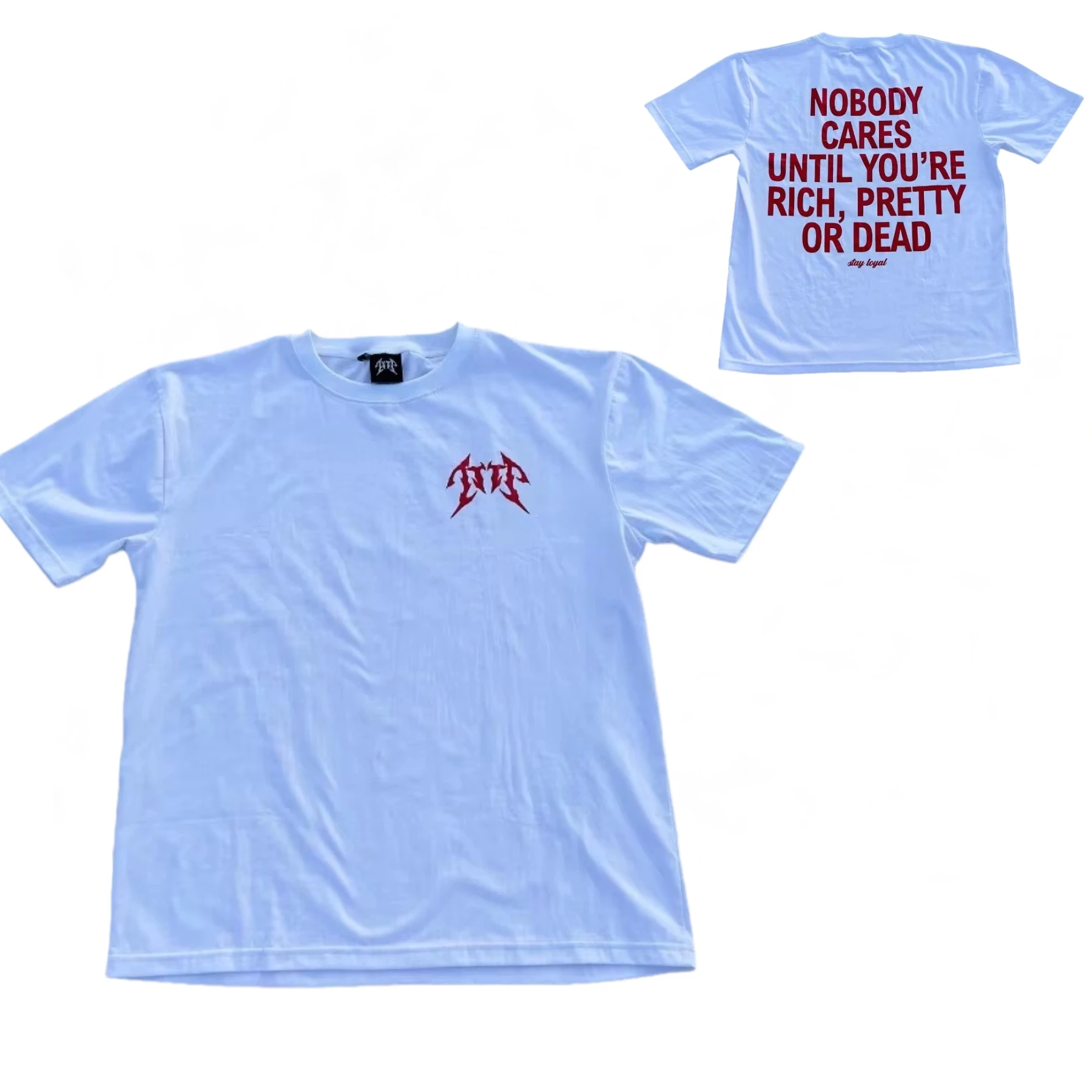 

Уличная футболка 2025 года с принтом алфавита, мужской и женский топ в стиле ретро, хлопковый топ с круглым вырезом, готический стиль Харадзюку, модный повседневный свободный тренд