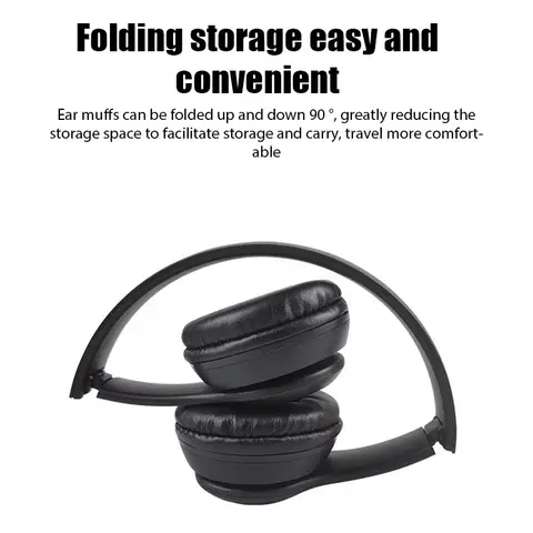 Stereo P47 Headset 5.0 Bluetooth Headset Folding Series Wireless Sports Game Headset for HuaWei XiaoMi