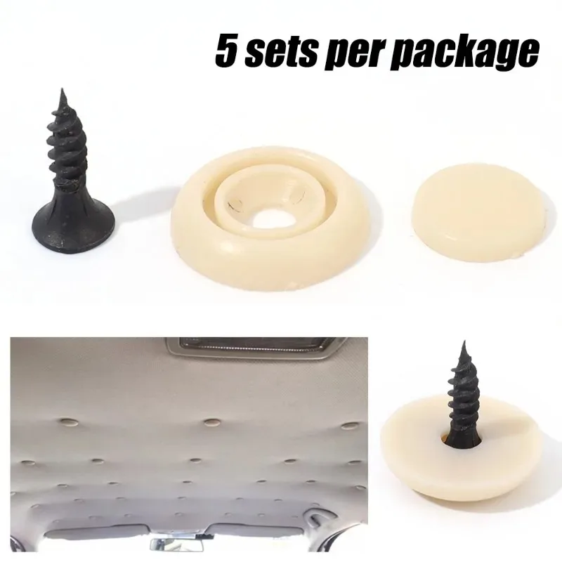 Plastic Car Roof Fixing Screws Buckles Fastener Plastic Snap Screws Decorative Car Interior Canopy Repair Fixed Buckle Tools