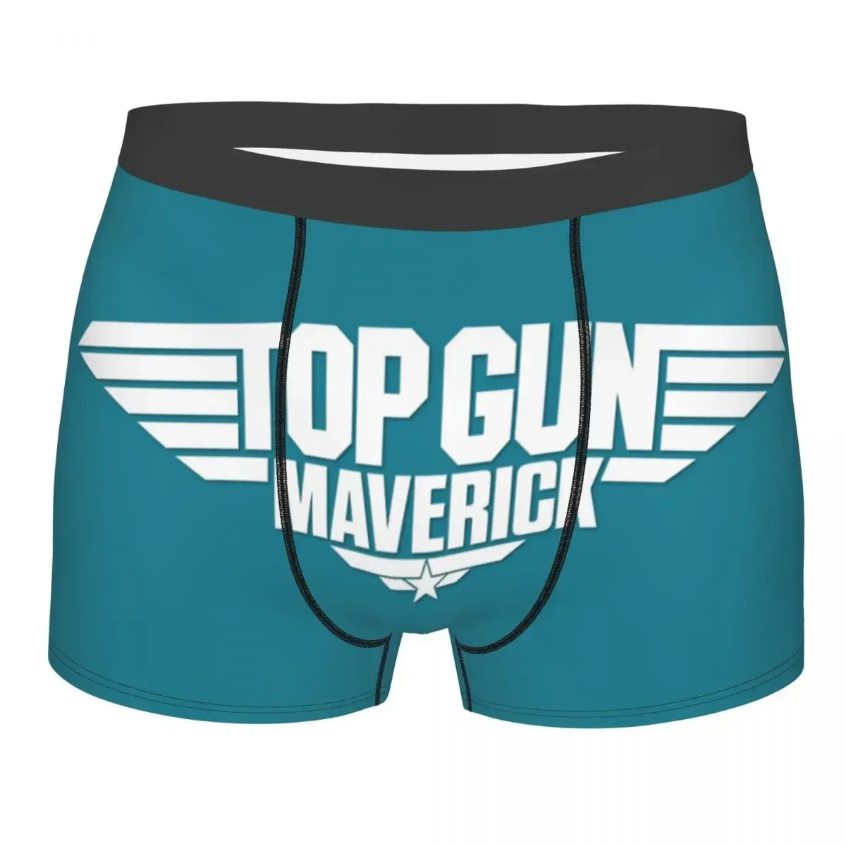 Custom Cool Top Gun Maverick Boxer Shorts Panties Male Underpants Breathbale Tom Cruise Movie Briefs Underwear