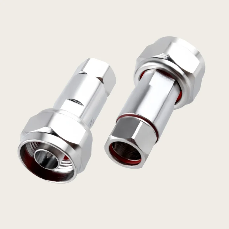 Pure Copper 1/4' N-J Male RF Coaxial Connector 50-6 Feeder Connector for Electronic Components Market