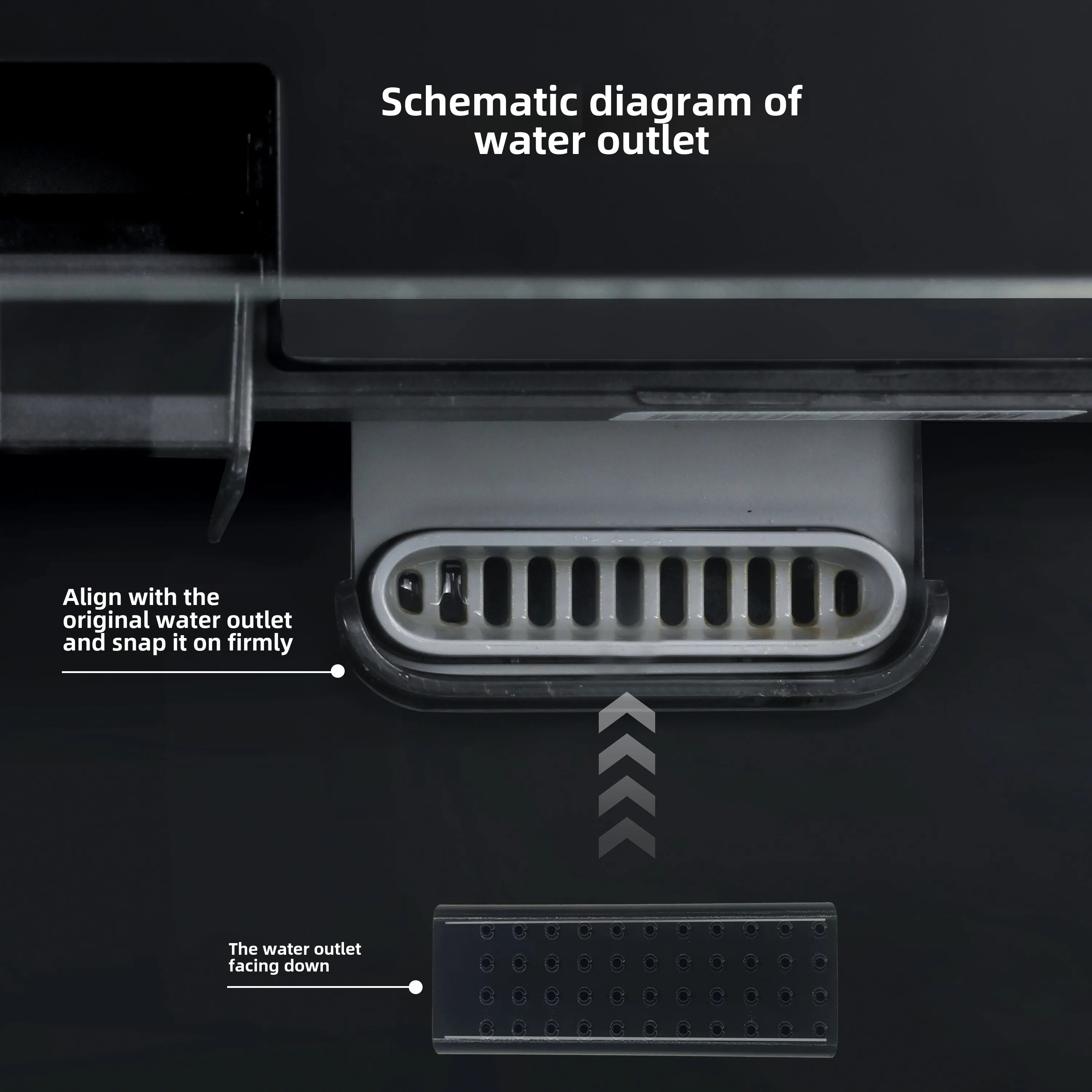 For Xiaomi Mijia smart aquarium spout drip flow modification upgrade filtration module   frame accessories