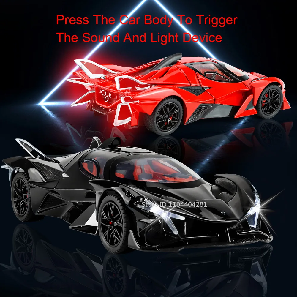 1:24 아폴로 EVO IE 합금 스포츠카 다이캐스트 모델 도어 개폐 가능 고무 타이어 사운드 라이트 후진 시뮬레이션 모델 어린이 선물