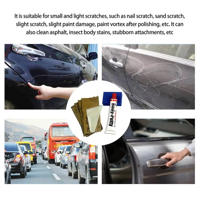 Car Scratch Repair Kit Car Paint Scratch Repair Kit Car Body Putty Scratch Filler Car Polishing Tools Vehicle Paint Scratch