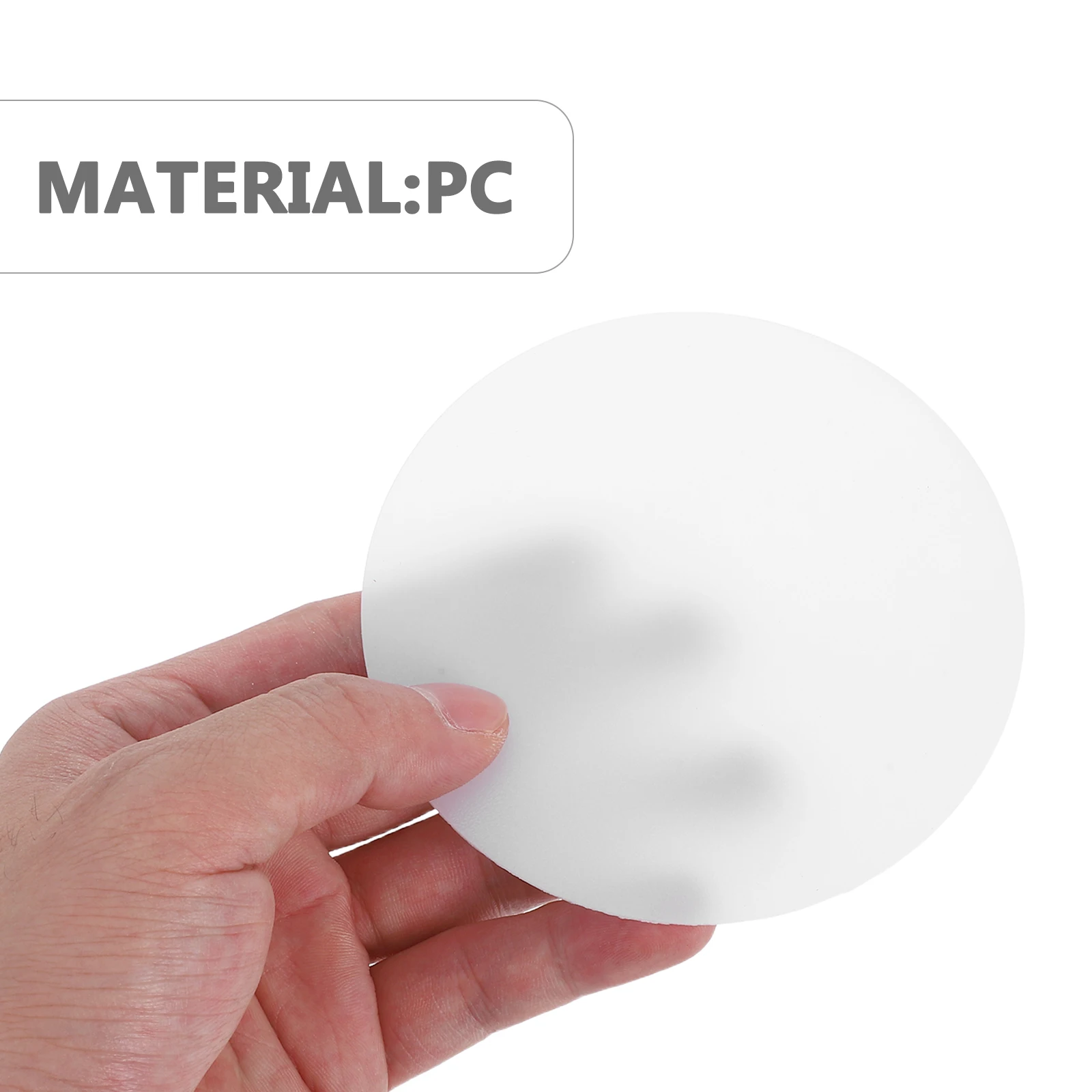 10pcs Light Diffuser Sheet For Led Bulb Cover Ceiling Recessed Downlight Panel Pvc Diffusion Film Lamp Shade Material