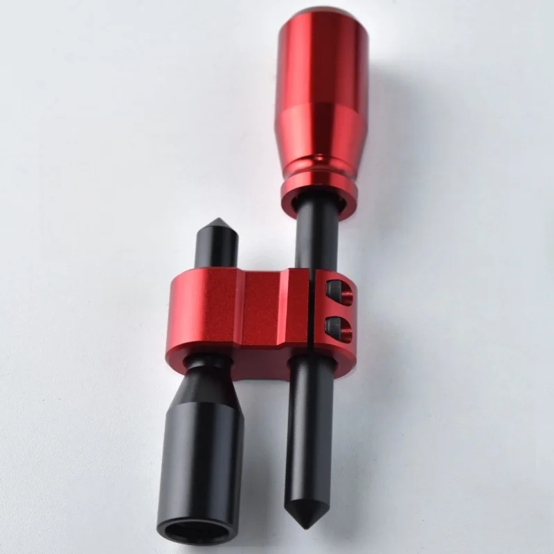 Universal for Manual Transmission Cars, Aluminum Alloy Gear Shift Knob-Rod Set, Durable & Non-Deformable Modification Part