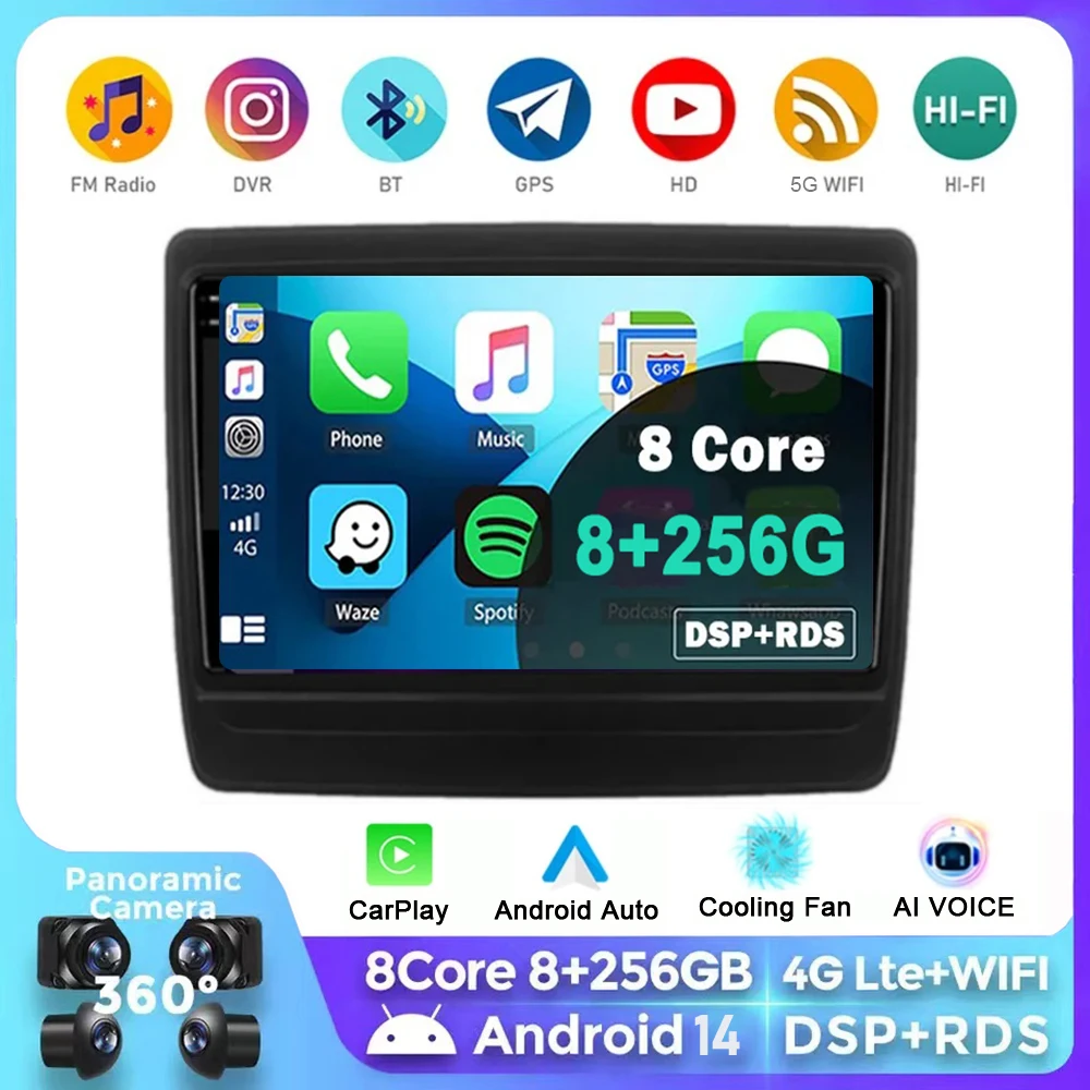 

Android 14 Carplay Auto For Isuzu D-MAX DMAX 2020 2021 2022 Car Radio Multimedia Video Player Navigation GPS No 2Din 2 Din DVD