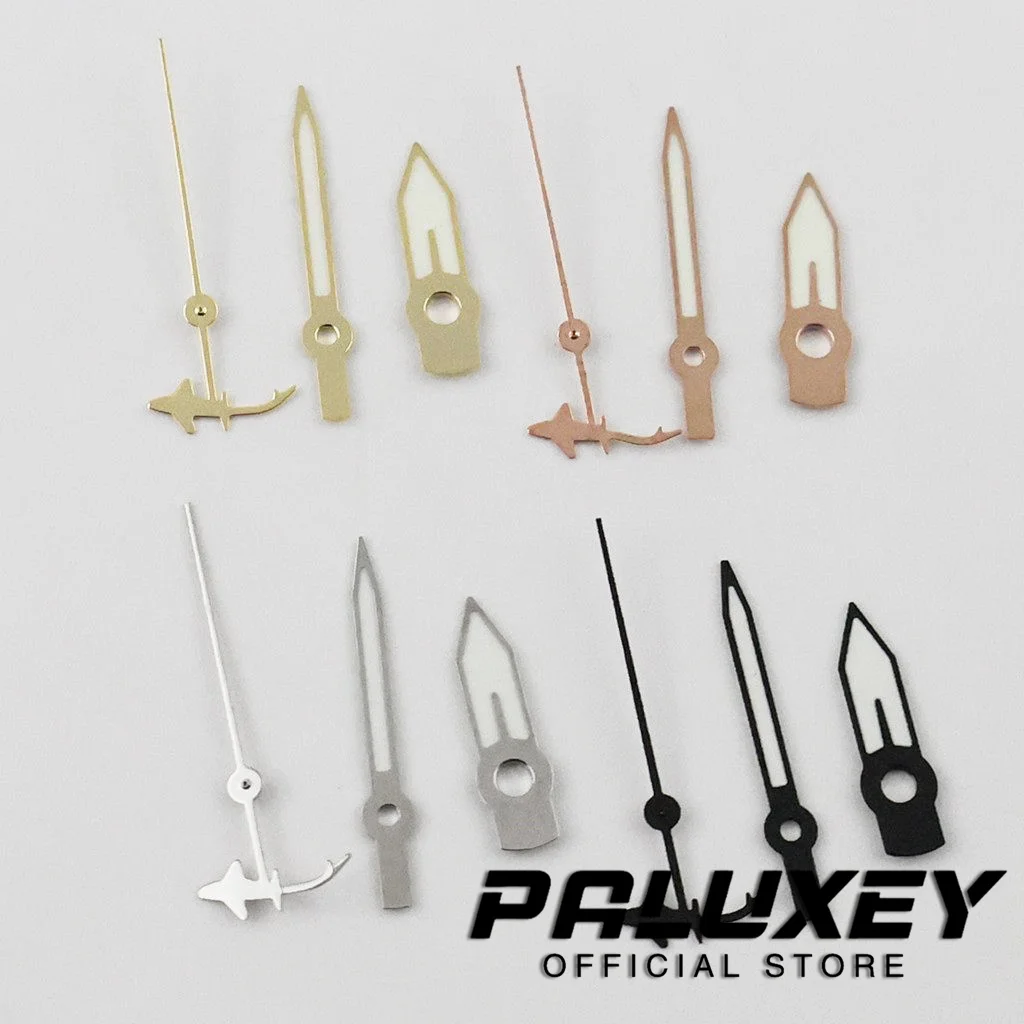 C3 Leuchtende Uhren Zeiger Shark Sekundenzeiger Teile Passend für NH34 NH35 NH36 NH38 NH39 NH70 NH72 Uhrwerk Uhrzeiger