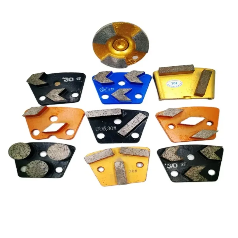 Trapezoid 3 Teeth Metal Polishing Pads Grinding Disc Tools For Iron Grinding Disc