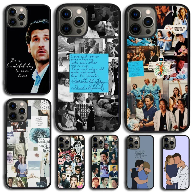 Derek Shepard Grey Anatomy Phone Case Cover For iPhone 16 15 14 Plus 11 12 mini 13 Pro Max Apple X XR XS max