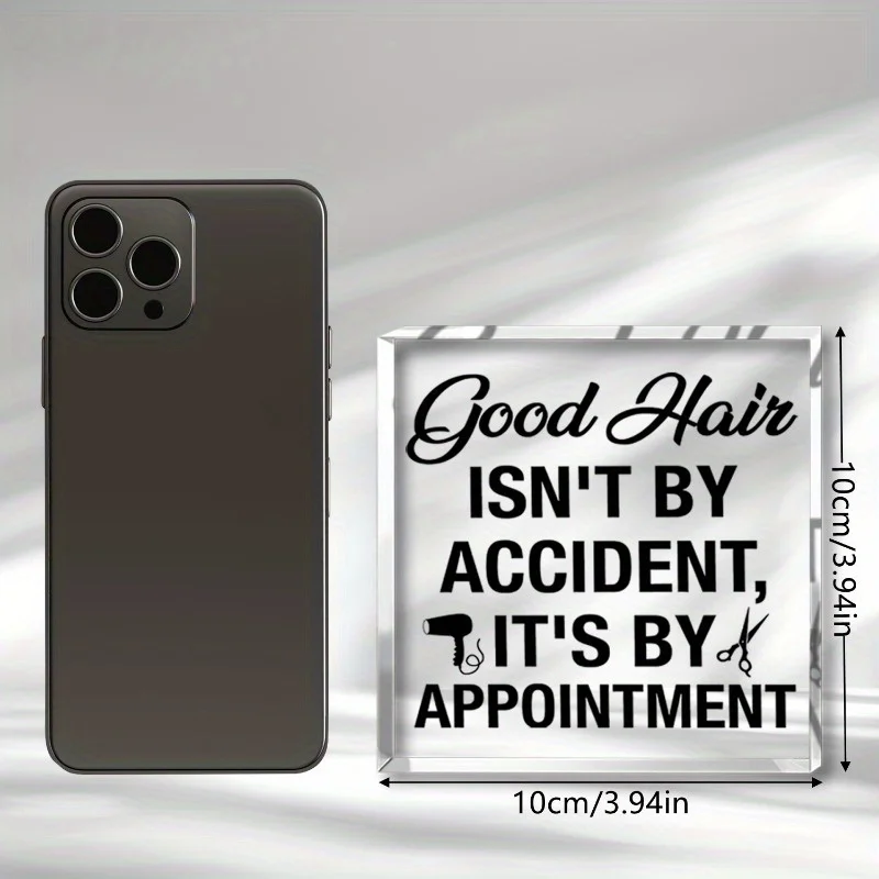 Transparent Acrylic Display Stand, Hair Salon Decorations, Essential for Home Salons, Stylist Props, Photography Accessory
