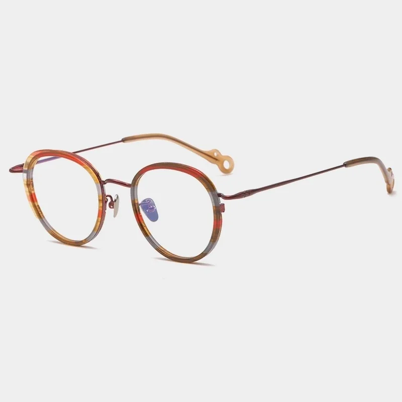 Ultra-light Premium Titanium Acetate Fashionable Vintage Eye Glasses Frame Men Women Stylish AAA+ High Quality Eyeglasses Frame