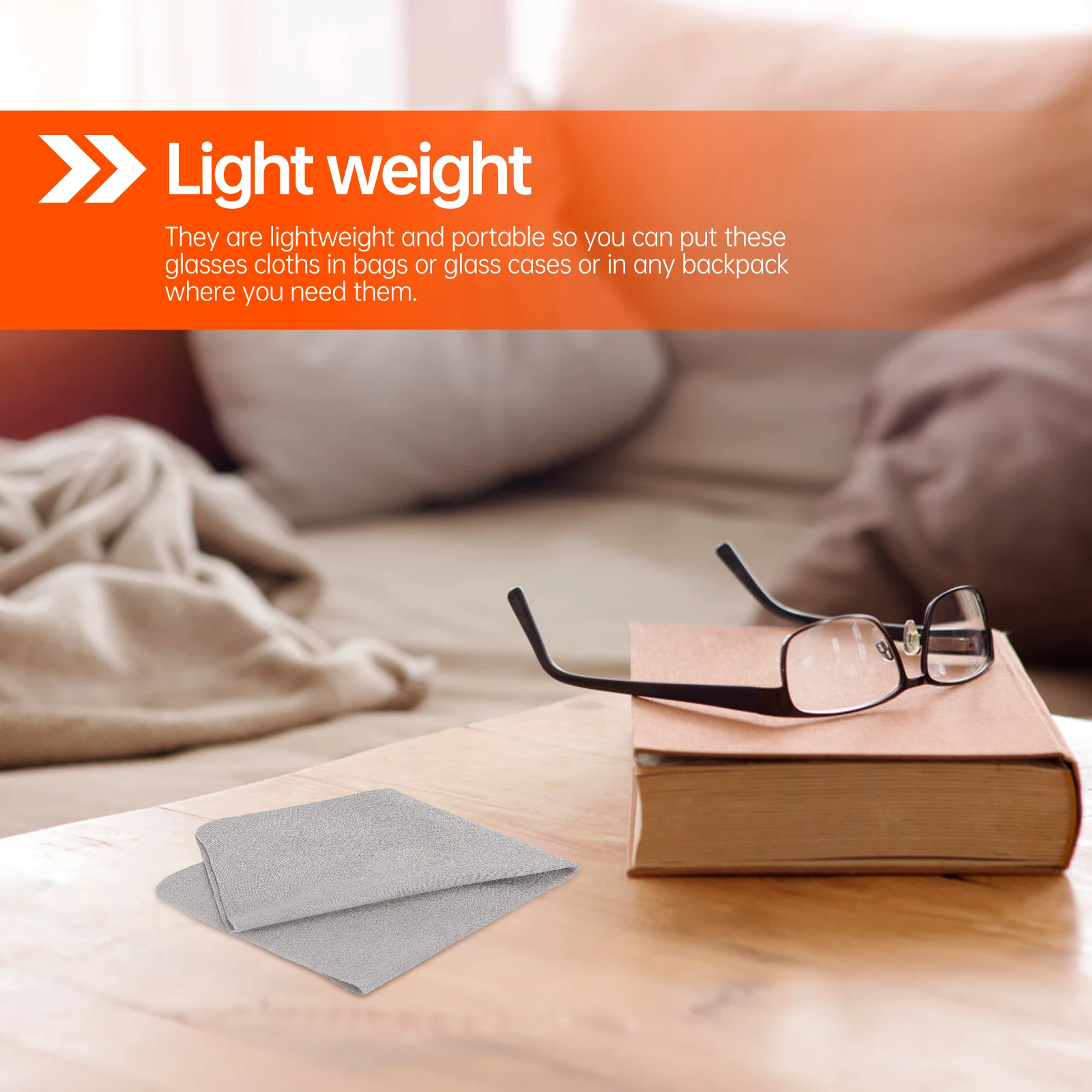 

2pcs Anti fog Glasses Cleaning Cloth Reusable Durable Lint free Flannel Wiping Towels for Eyewear Lens JewelryScreens
