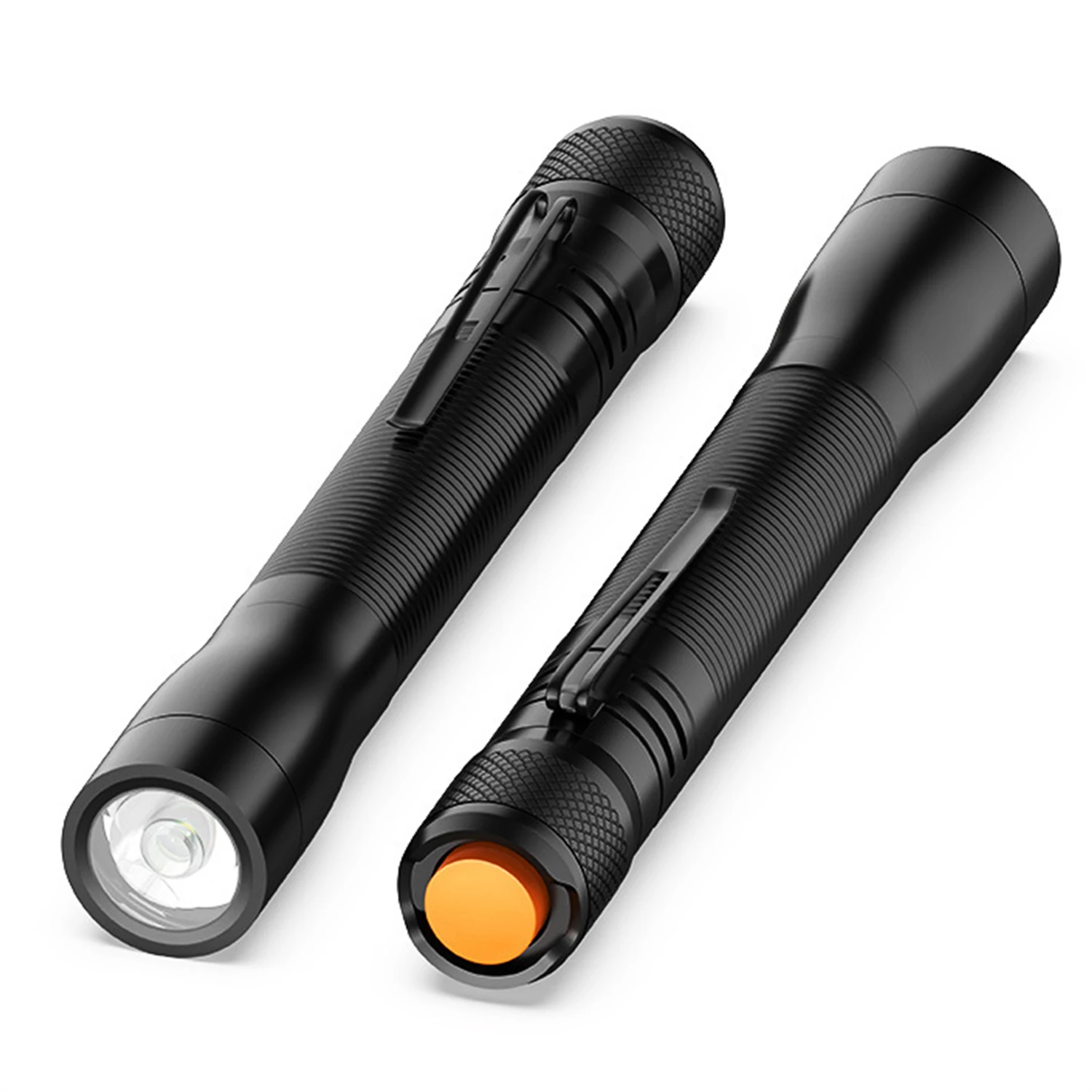 LED Pen Clip Flashlight Powerful Mini Penlight Portable Outdoor Small Flashlight Waterproof Use AA Batteries Work Lantern