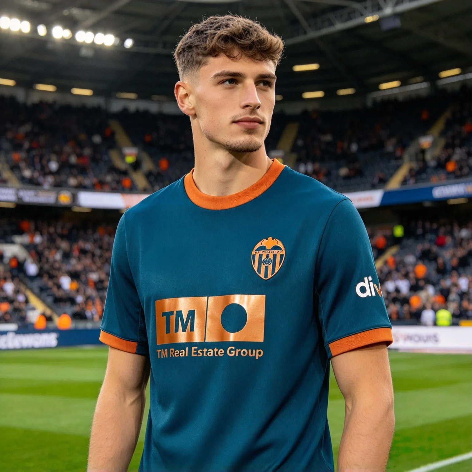 2026 Neues Valencia 3D-Druck Fußballtrikot Herren Atmungsaktiv Schnelltrocknend Kurzarm Unisex Top T-Shirt – Detail 4