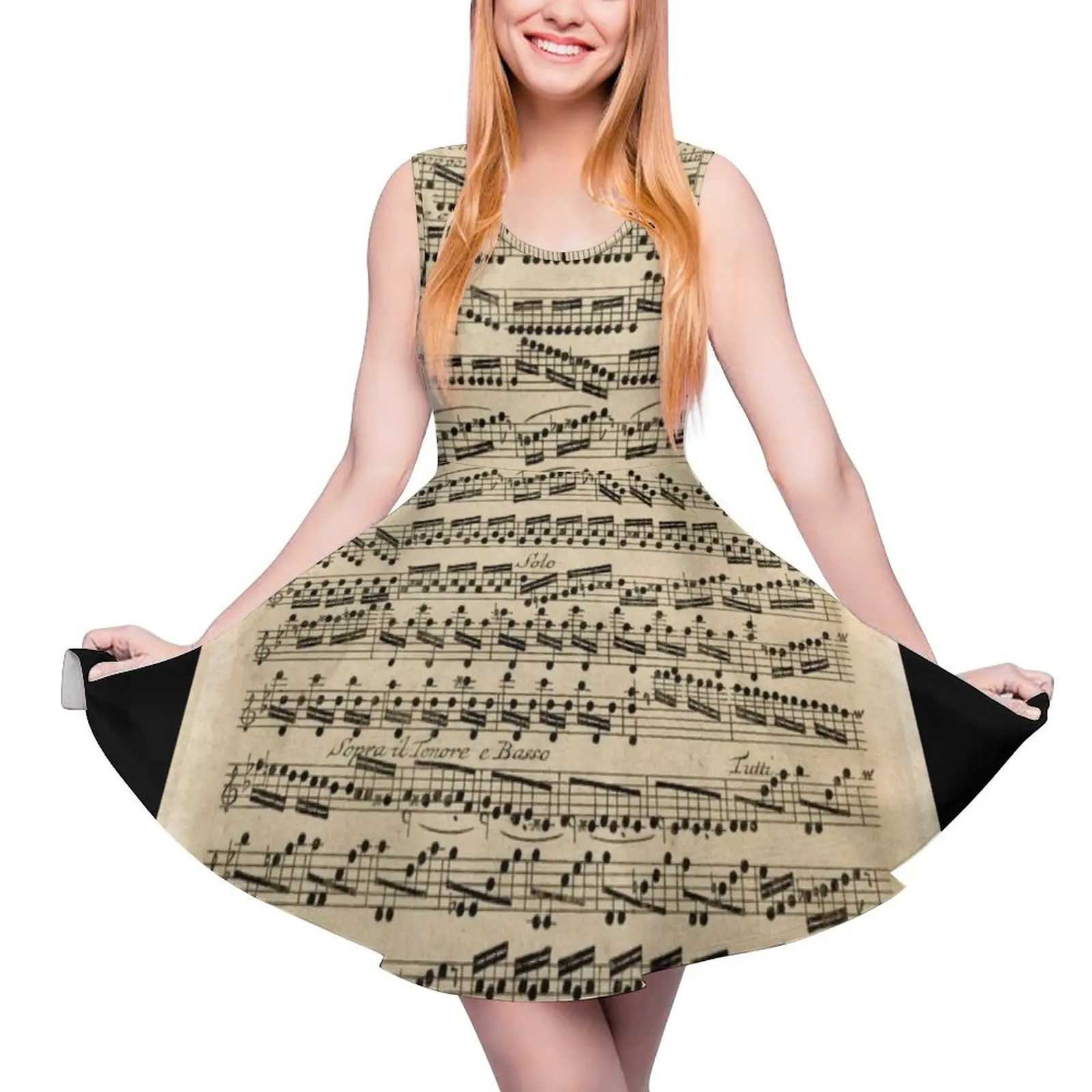 

Vivaldi Summer The four Seasons Original handwritten score (2 of 4) Sleeveless Dress summer women"s dress 2024