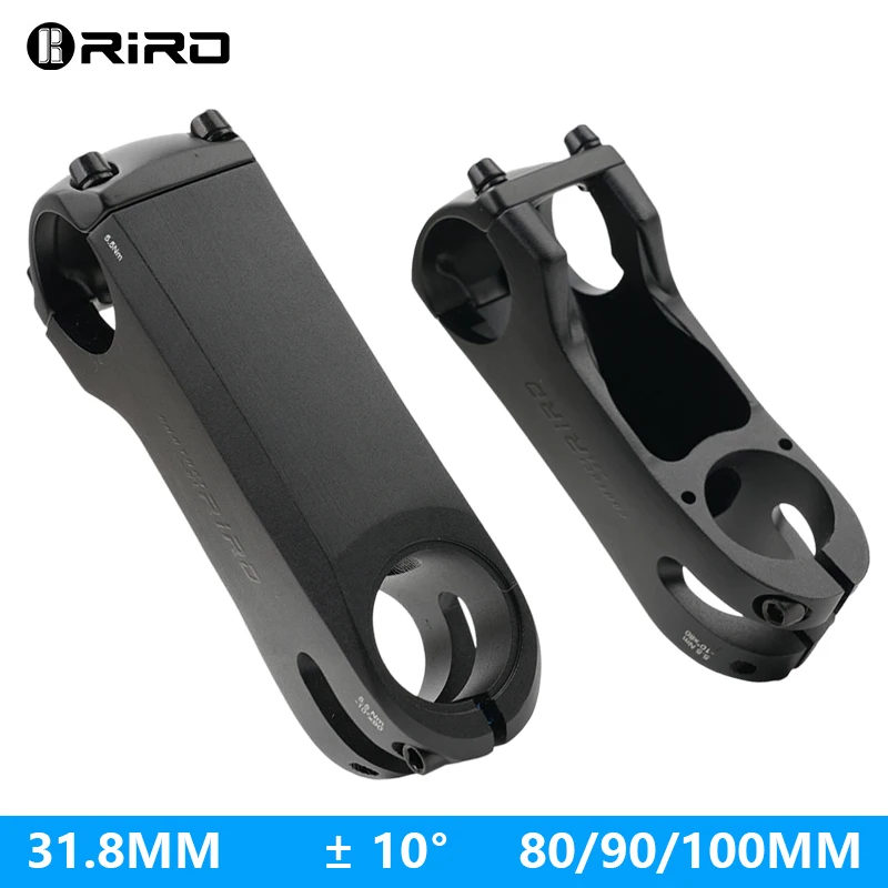 

RIRO 80/90/100mm Bicycle Stem 31.8mm ±10° Bike Table Aluminum Alloy Bicycle Bridge Durable Cycling Power Ultralight Bike Part