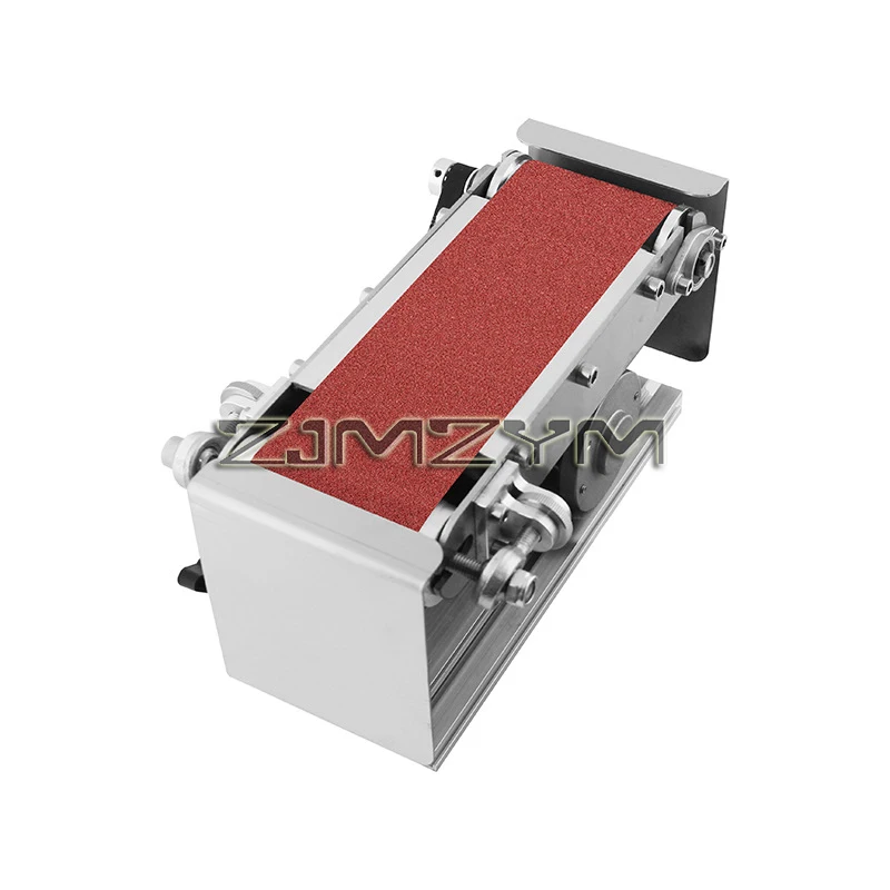 Mini Desktop Gürtel Maschine DIY Polieren Schleifen Maschine Cutter Kanten Spitzer Multifunktionale Band Sander Mit 10PCS Gürtel