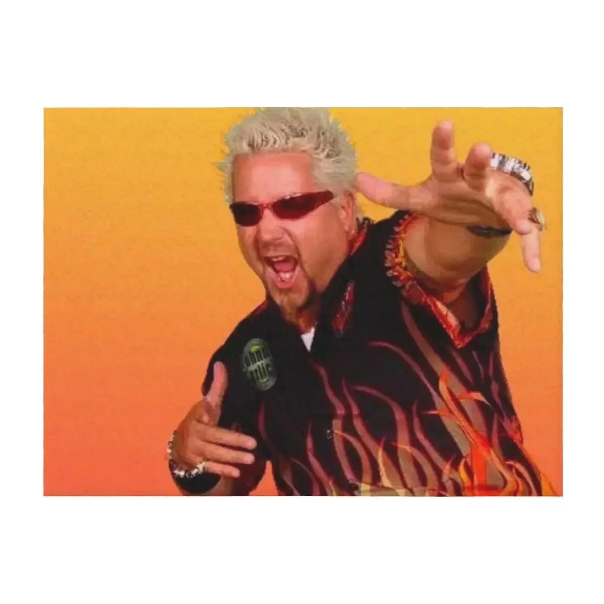 

guy fieri Throw Blanket funny gift for babies Winter beds Blankets For Baby Blankets