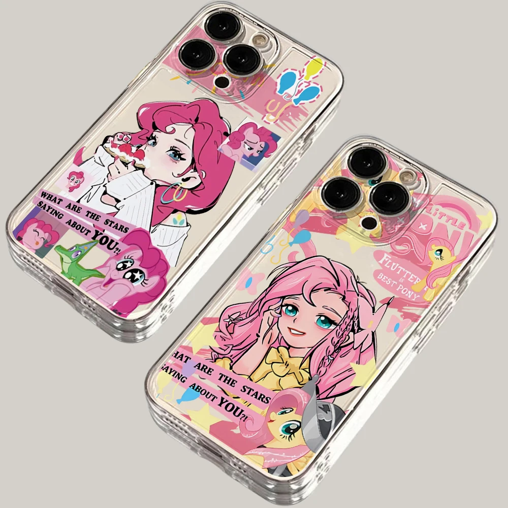 Ponys Little Unicorns Pink Girl Phone Case for iPhone 16 15 14 Plus 13 12 Mini 11 iPhone16 iPhone13 Pro Max X Xs XR 7 8 Cover