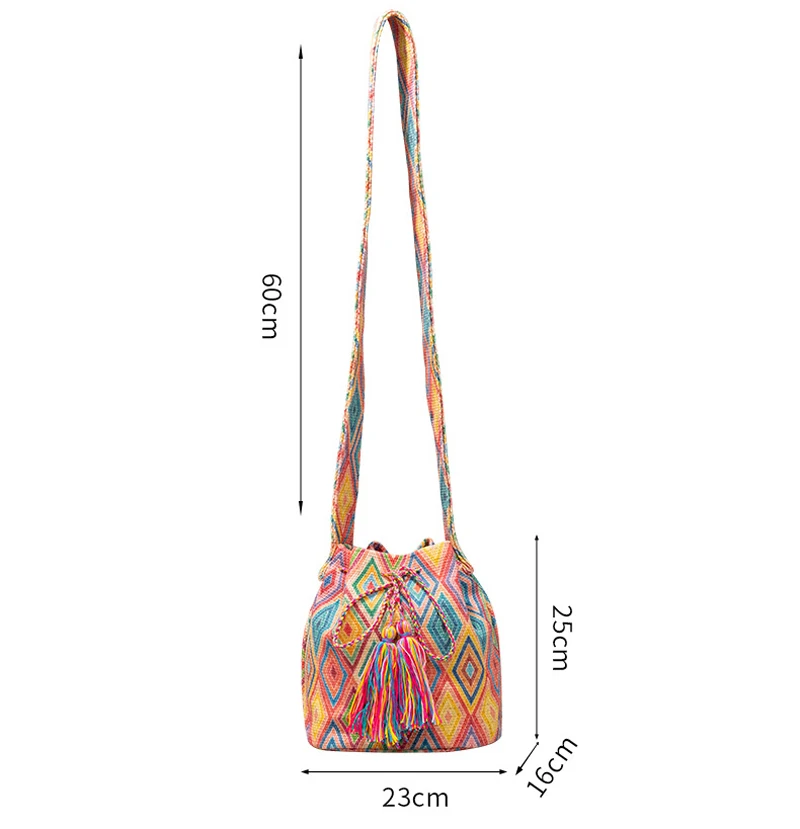 Bolso cruzado de lona con estampado nacional para mujer, bolsa de hombro de gran capacidad, mezcla de colores, DHL, 30 unidades