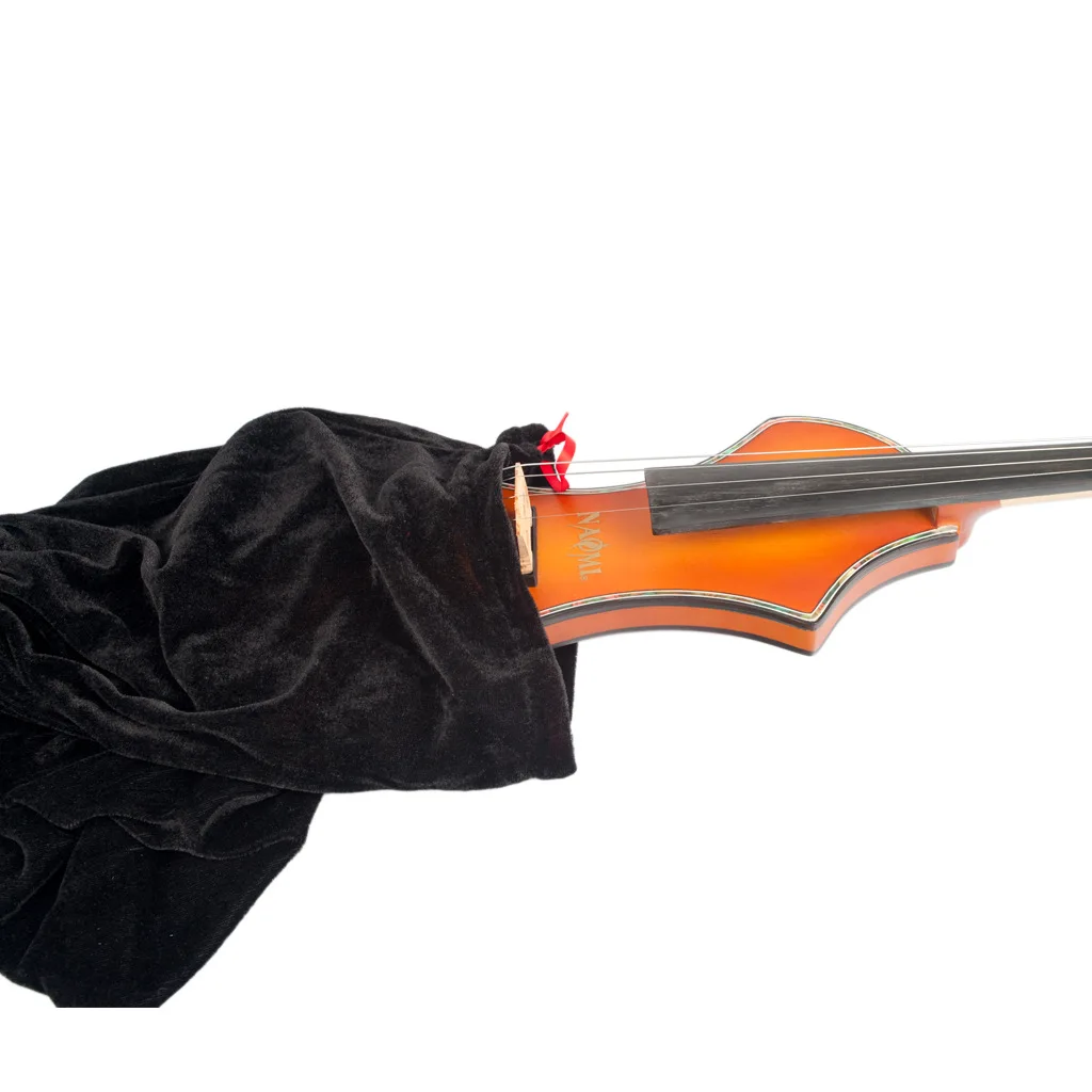 Violin Cover Storage Bag Violin Dust Cover for 4/4-3/4 1/2-1/4 1/8 Violin Bag Pouch Protective for Violin Case Black