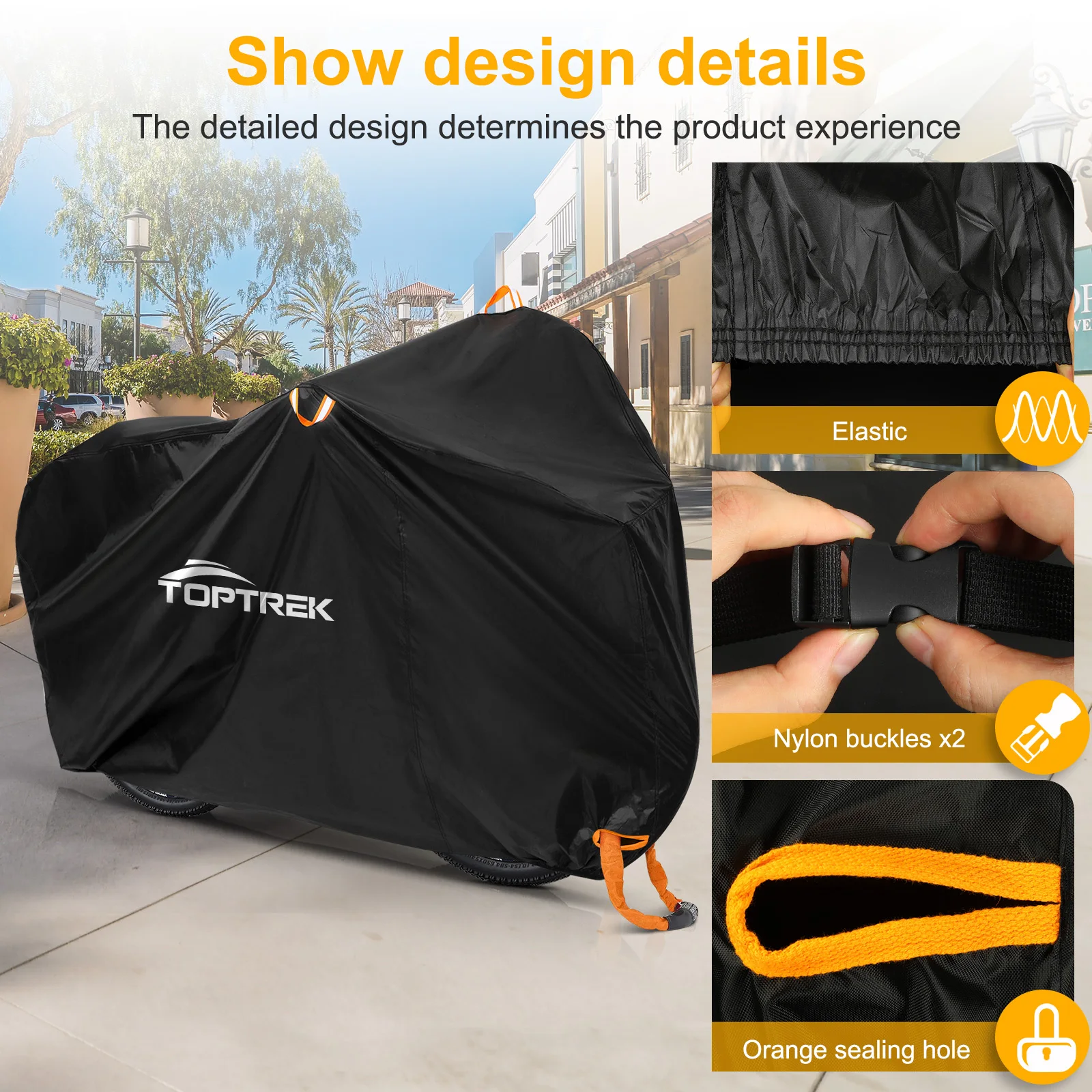 

Motorcycle And Electric Bike Cover 210D Oxford Cloth Car Cover Thickened Sun Resistant And Rainproof