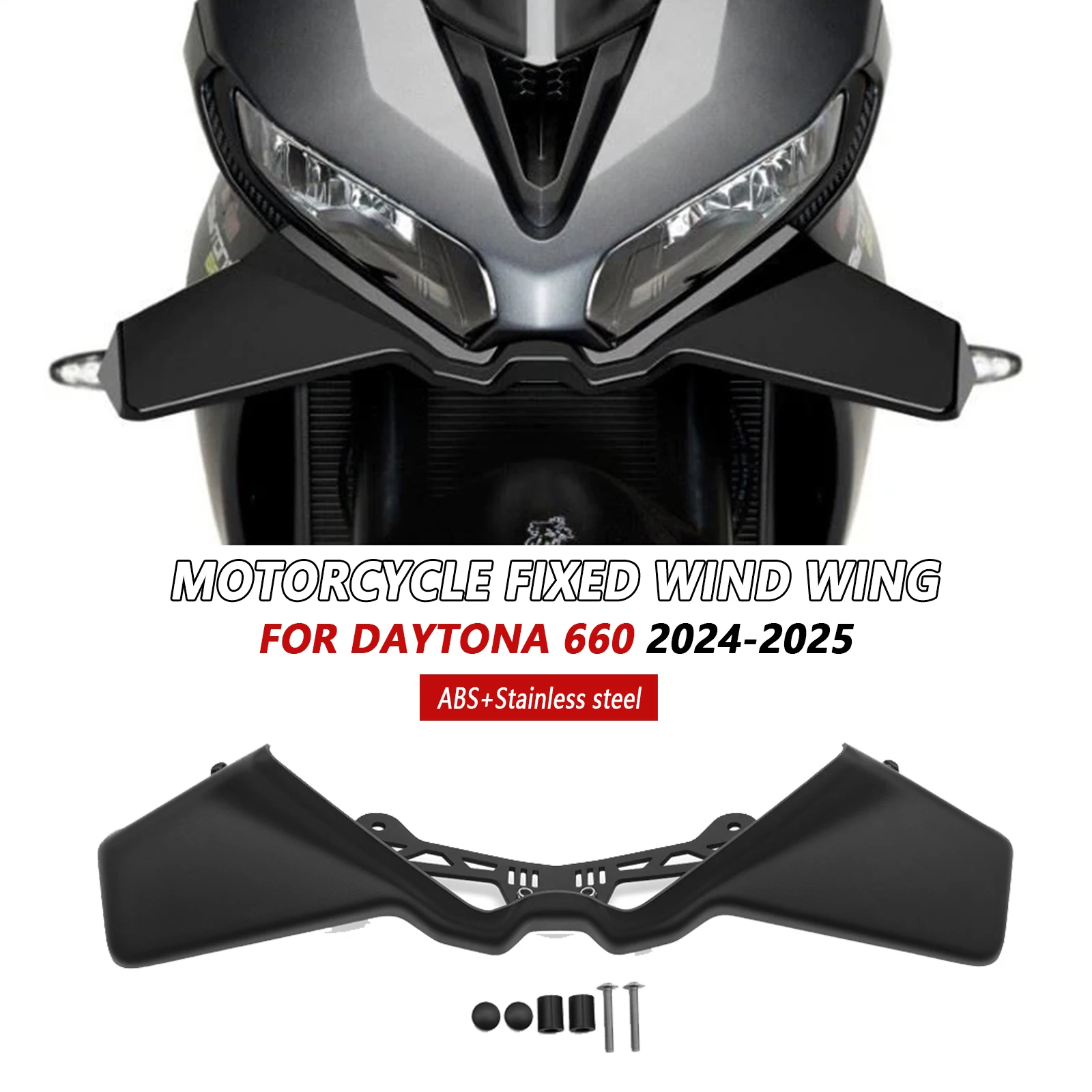 

Передний спойлер для крыла мотоцикла, стабилизатор Daytona 660 Daytona 660 2024 2025, декоративный обтекатель, воздушный дефлектор крылышка