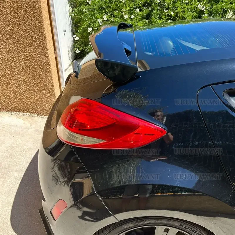 Rear Wing Spoiler ABS For Hyundai Veloster Turbo 2012 - 2017 ABS Plastic Carbon Look Roof Wing Car Accessories