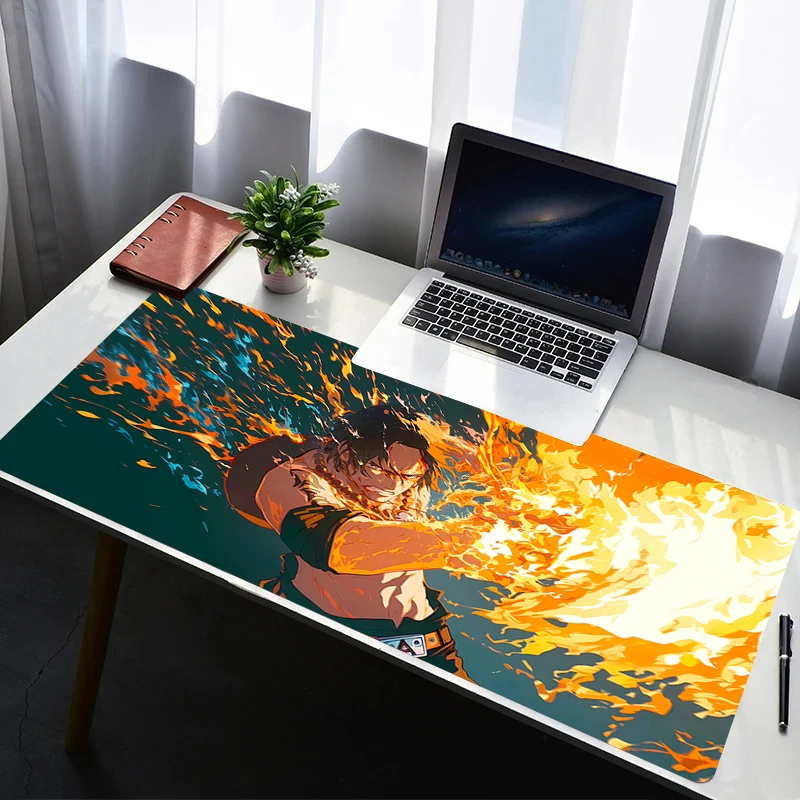 

Mouse Pad Office PC Gaming Accessories Keyboard Pad One Piece Portgas·D· Ace Cartoon Anime Print Mousepad Laptop Desk Mouse Mat