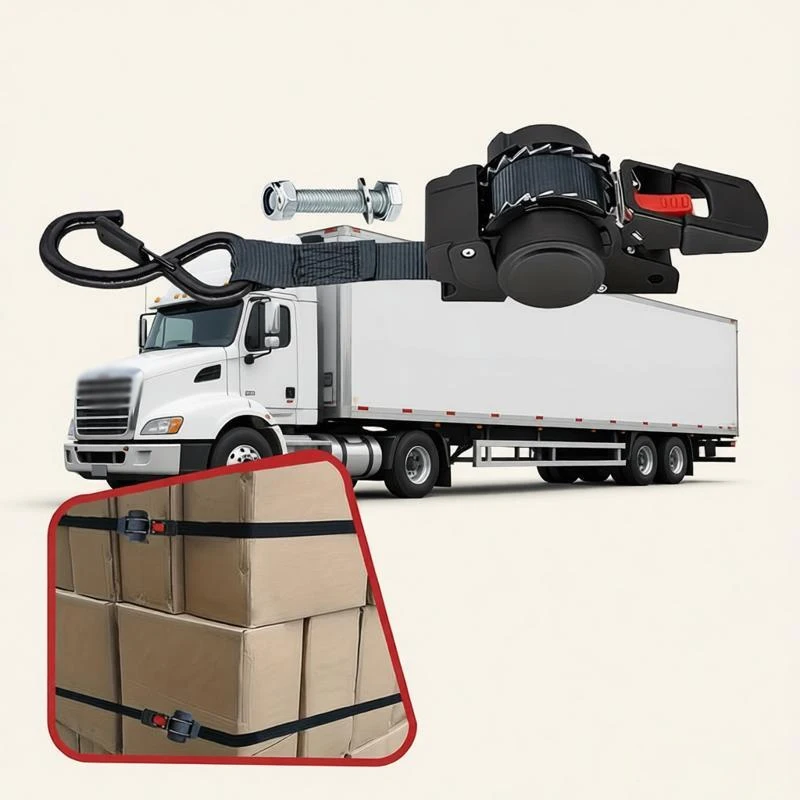 1Pc Car Truck Tools Convenient Binding Prevent Falling Tensioner Belts Auto Retractable Ratchet Tie Down Starp Belts Double Hook