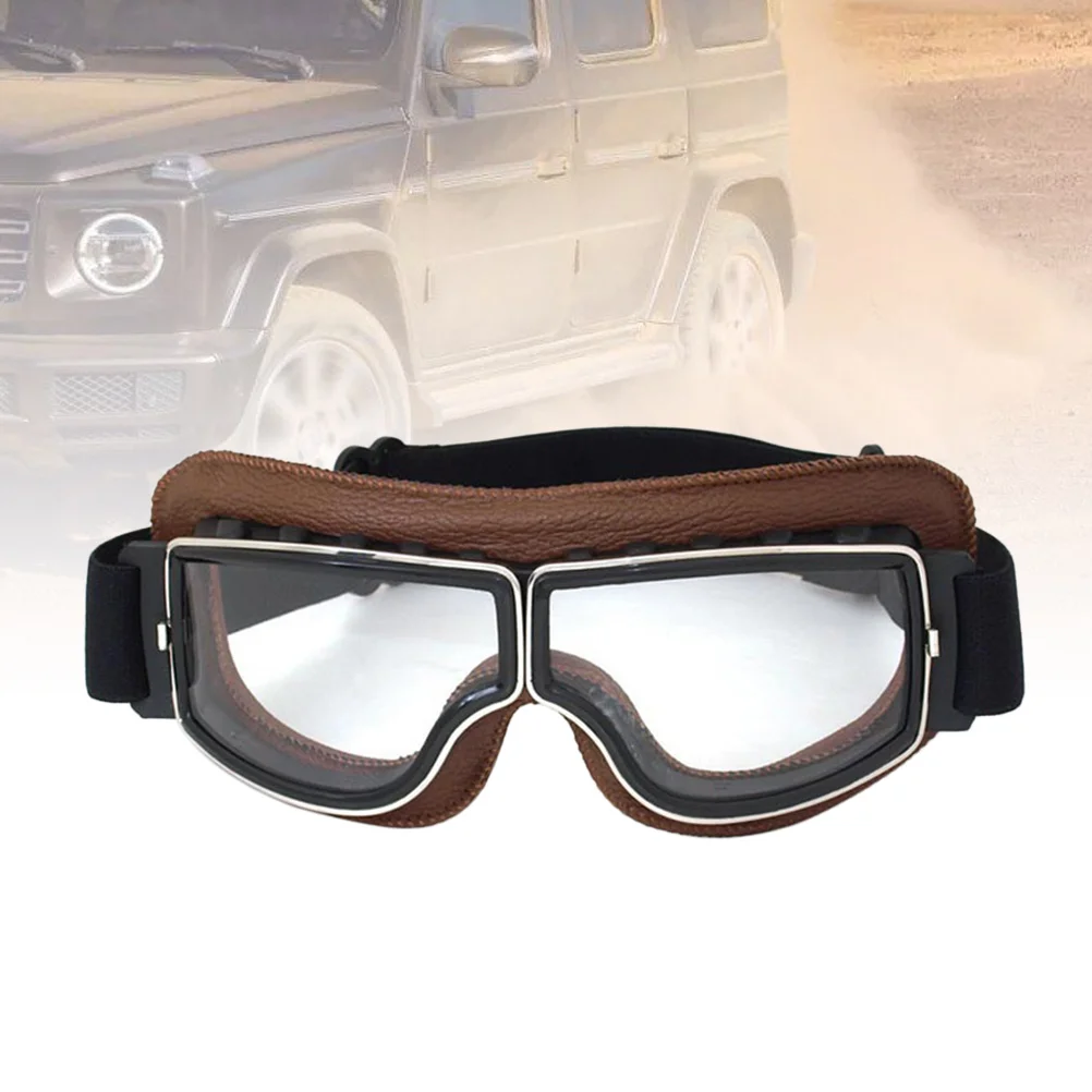 نظارات ركوب الخيل نظارات الشتاء للتزلج على الجليد دراجة نارية ركوب الدراجات Uv400 حماية مكافحة الضباب عدسة الغبار نظارات البني #2