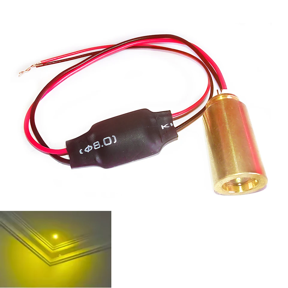 

571nm 573nm Yellow 35mW 40mW 50mW 60mW Bright Dot Laser Module with 3-5V Driver