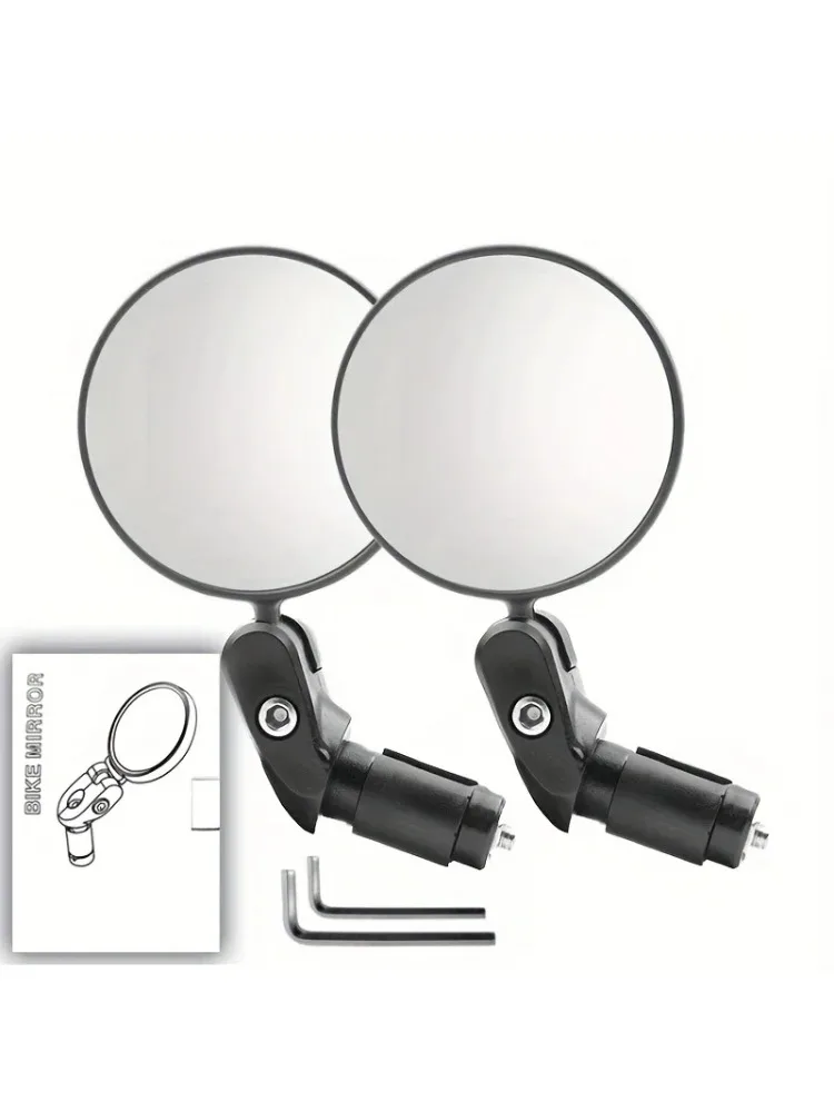 AliExpress NONE 1pair Bicycle Rearview Mirror 360 Rotation Adjustment For Motorcycle Electric Bike Handlebar Reflective Mirror Accessories