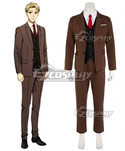 SPY×FAMILY Loid Forger Uniform Suit Halloween Party Men Women Outfit Christmas Unisex Gift Uniform Set Role Cosplay Costume E001