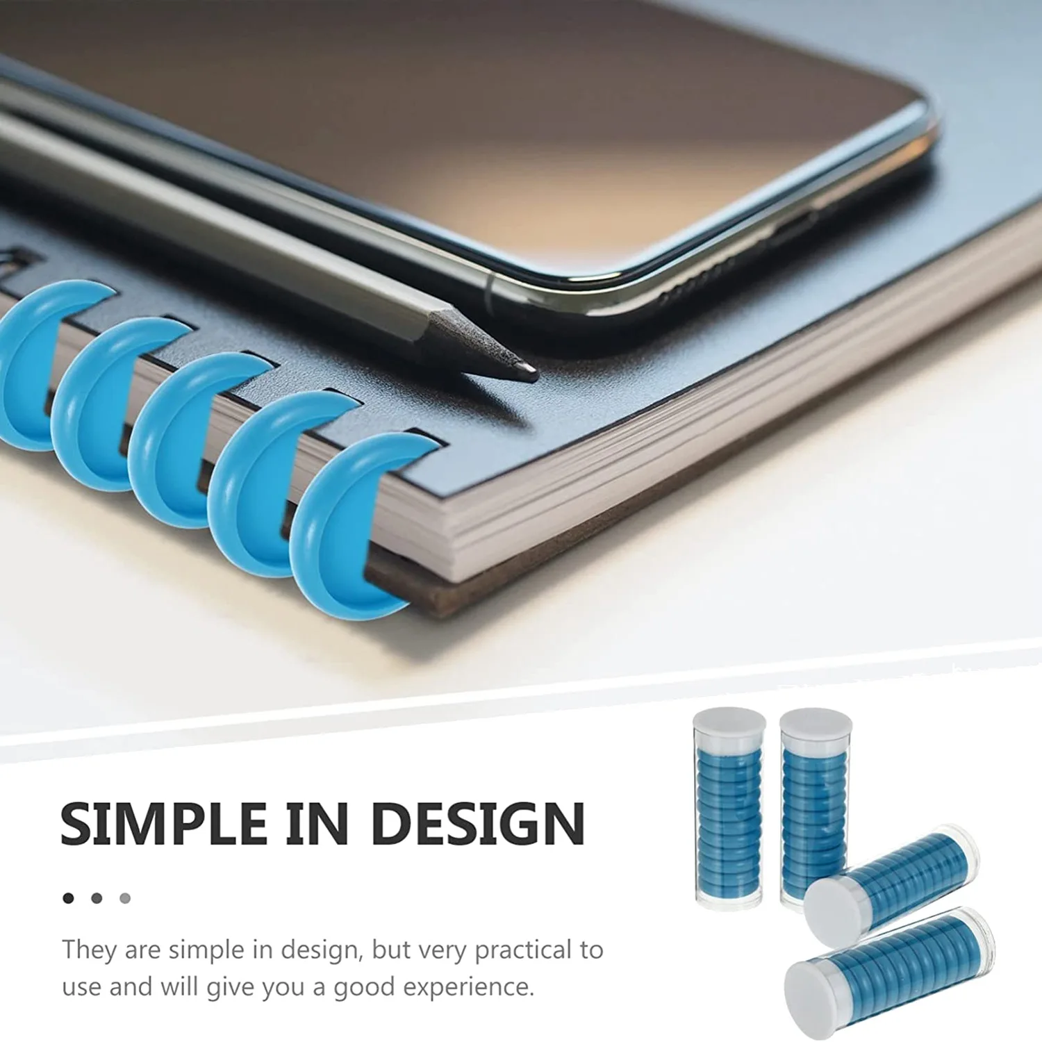 أقراص توسيع بلاستيكية مكشوفة ، نظام أزرق ، قوس ، دفاتر ملاحظات ، مخططين ، رابط كتب ، حلقات ، 44 49