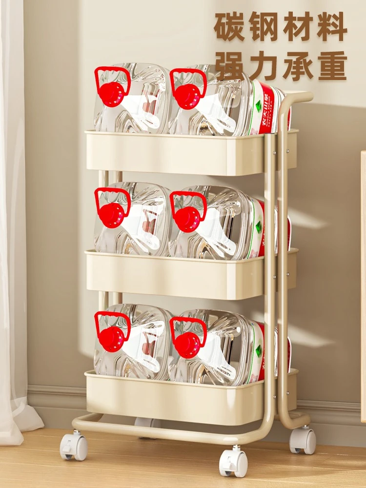 رف عربة المطبخ من الأرض إلى السقف، رف تخزين الوجبات الخفيفة للأطفال متعدد الطبقات