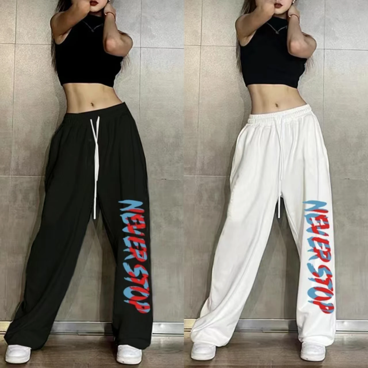 

Новые универсальные повседневные брюки с буквенным принтом Y2K Bug, летние брюки для молодых девушек и женщин, европейский и американский стиль