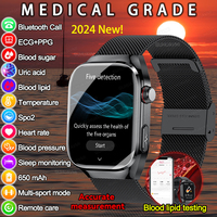 For Xiaomi 2025 New Uric Acid Blood Fat Smart Watch Men Blood Sugar ECG+PPG Blood Pressure Bluetooth Call Sports Health Watches