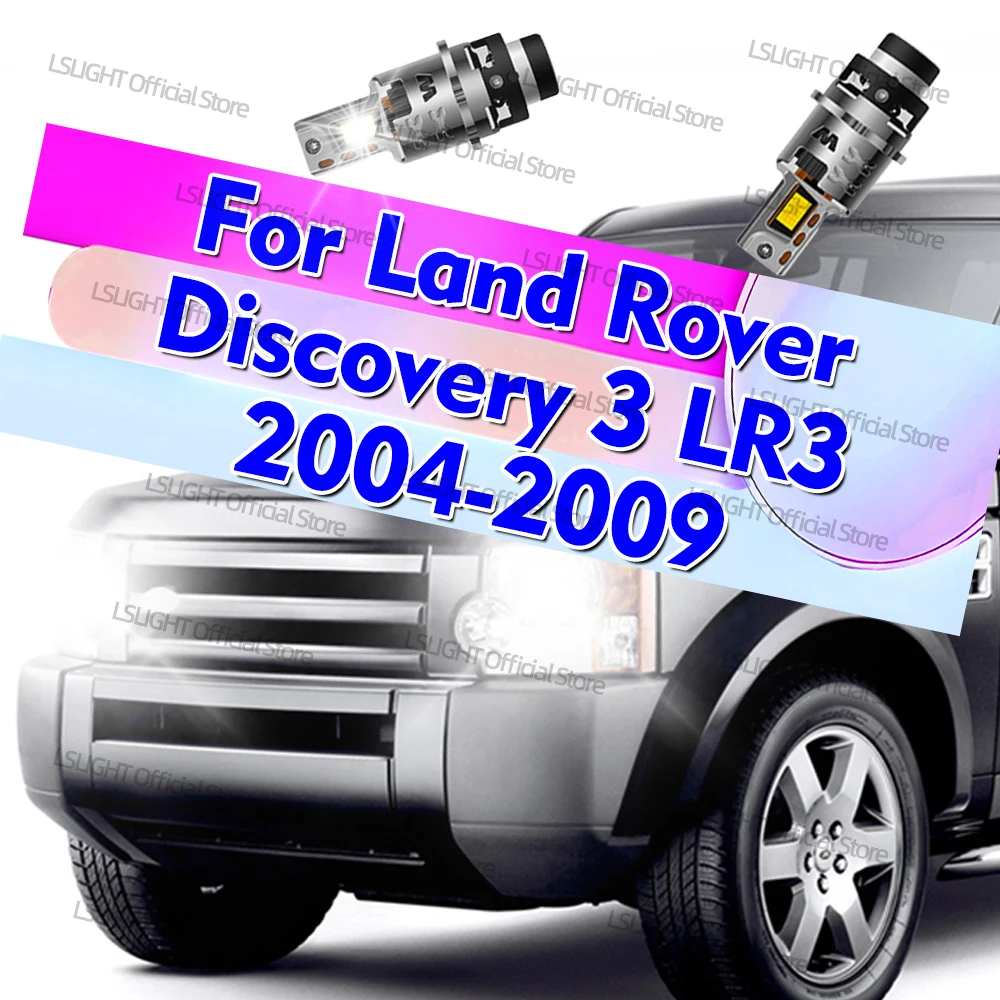 2x D2S D2R LED For Land Rover Discovery 3 LR3 2004-2009 2008 2007 2006 2005 Super Bright LED Headlights 30000LM Auto Lamps 6000K