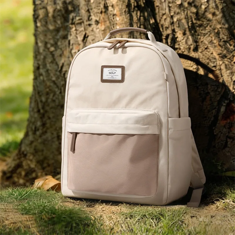 golf-lightweight-leisure-travel-backpack-large-capacity-computer-bag-for-ladies-14-inch-student-bookbag-dual-shoulder-bag