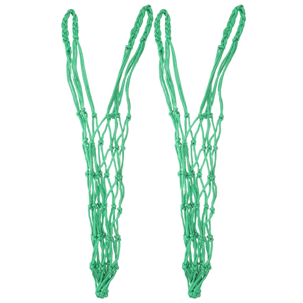 

2 Pcs Feed Hay Net Chicken Feeding Feeder Cattle and Sheep Bags Hanging