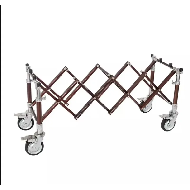 F-07 Funeral Home For Sale Flexible Wheel Durable Coffin Casket Trolley Aluminum Funeral Trolley Folding Funeral Church Truck